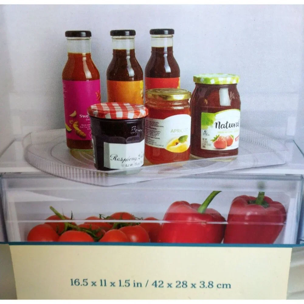 360 Rotating Fridge Tray Organizer, Refrigerator Lazy Susan